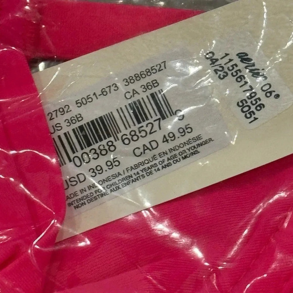 🍀 AERIE NWT SMOOTHEZ UNLINED MESH BRA FULL COVERAGE 36 B - Picture 4 of 5